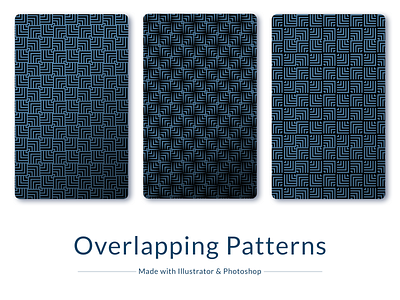 Overlapping pattern background branding design graphic design illustration vector