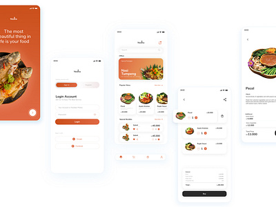 Nedha Food App - Exploration designer food apps javanese mobile app ui ui design ui designer user interface user interface design