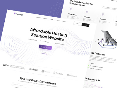 Hostingly - Web Hosting Services Landing Page