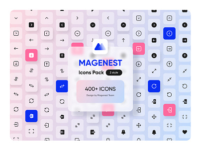 Free - Magenest Icons Pack 400+ graphic design mobile ui uiux webdesign