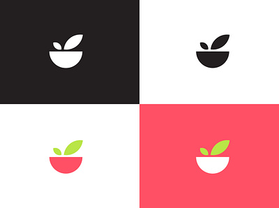 Healthy Food Logo design diet diet app food app health app healthy healthyfood leaves logo logo design logodesign minimal nursery pink plant symbol vector vegan vegan food veganism