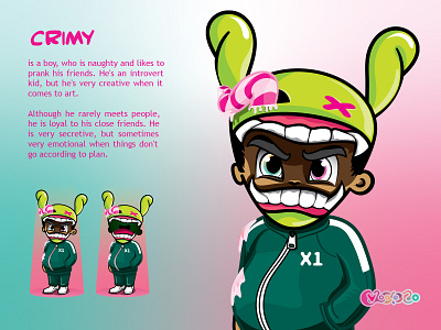 Crimy; Character Design from Curocalestro artwork cartoon design digital painting digitaldrawing graphic design illustration vector