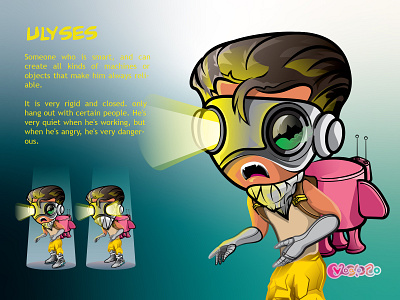 Ulyses; Character Design from Curocalestro artwork cartoon design digital painting digitaldrawing graphic design illustration vector