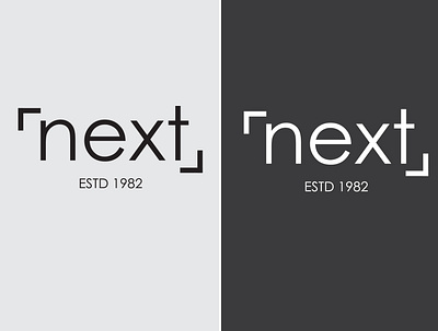 next logo both design flat illustration logo minimal vector