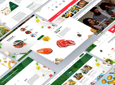 Grocery Store 2023 adobe photoshop clean company corporate website e comerce figma graphic design green grocery store mobile products psd trend ui user interface ux visual design website xd