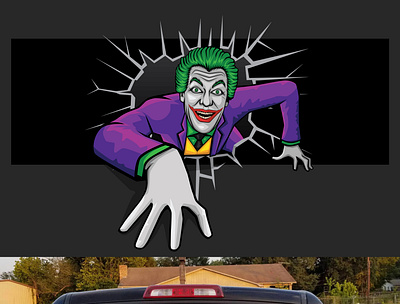 Joker Illustration Graphics designed by Impressive Sol, UK animation branding design graphicdesign illustration logodesigner logodesigns sticker design vector