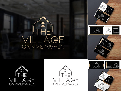 The Village on Riverwalk Business Card and Winning Logo Design