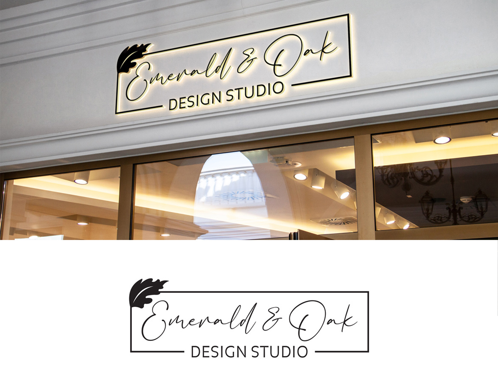 Emerald & Oak Design Studio Winning Logo Design by Impressive Sol on ...