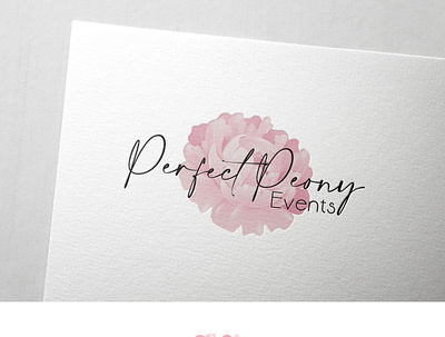 Perfect Peony Events logo Design animation branding design graphicdesign illustration logo logodesigner logodesigns logos sticker design