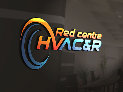 Red Centre HVAC & R Logo Design branding design graphicdesign illustration logo logodesigner logodesigns sticker design ui vector