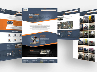 Heavy Machinery Industrial Website Design and Development