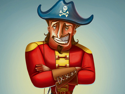 captain character illustration pirate