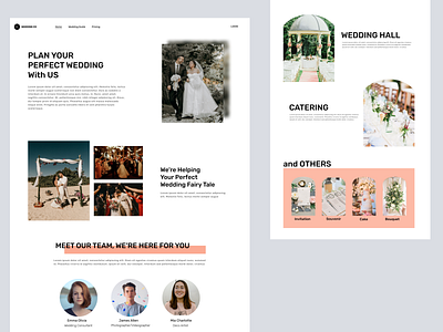 Wedding Organizer Landing Page figma landing page ui ux website website concept website design websites wedding