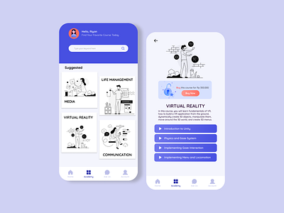 Online Learning App Page 2 figma illustration learning app mobile app mobile app design ui uidesign ux uxdesign