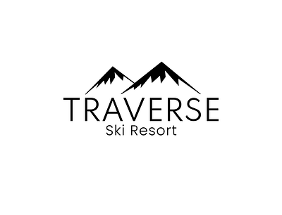 Traverse - Ski Mountain Logo branding daily logo challenge dailylogochallenge design graphic design inspiration logo mountain ski resort vector