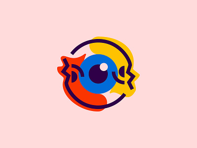 Janus eye eye eyeball icon icons illustration line logo mark poster simple skull symbol