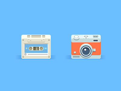 Super Simple Icons camera flat icon icons illustration photo simple tape