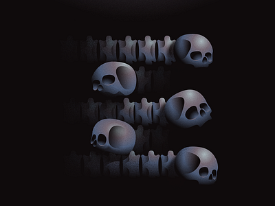 Entropy 36daysoftype illustration skull type