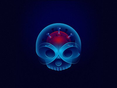 X-ray 36daysoftype illustration skull virus x ray