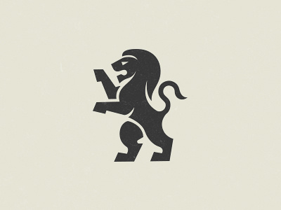 Lion animal grid lion logo mark