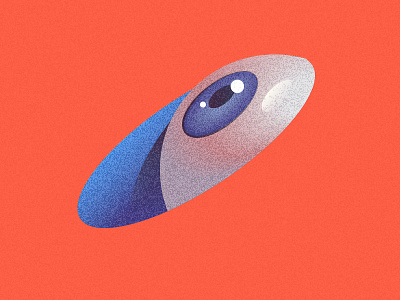 👁️ animation eye gradient grain illustration logo looking