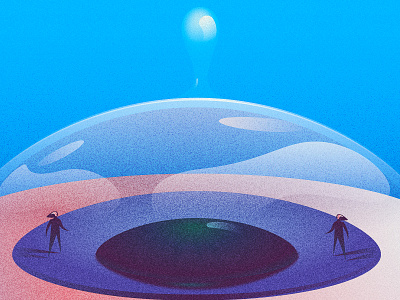 Oizys 👁️ disolve eye eyeball gradient illustration illustration design noise tear tears