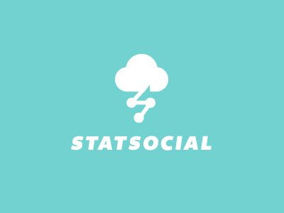 StatSocial analytics bolt cloud lightning logo mark social statistic
