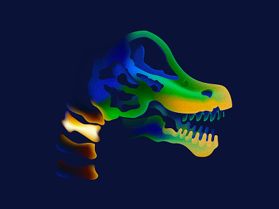 Brachiosaurus dinosaur gradient illustration illustrator