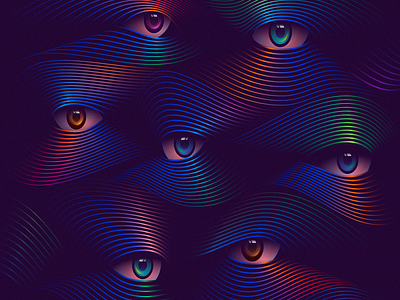 Seraphim blend design eye eyes gradient gradients graphic design illustration mark pattern simple