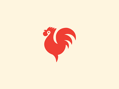 Roooster bird logo mark rooster
