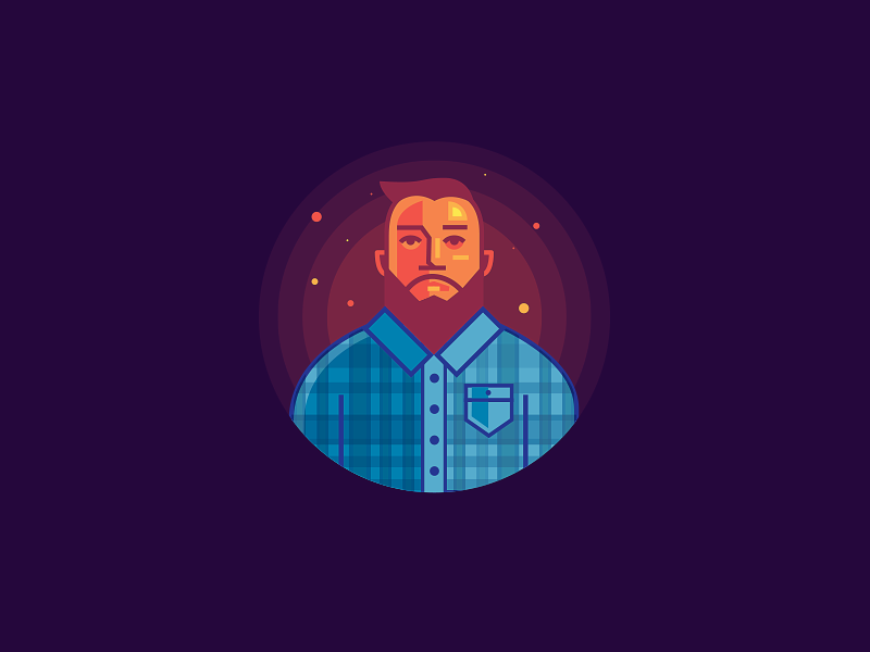 Portrait illustration portrait avatar simple selfie