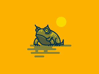 Horned Frog frog horned illustration markers paper sketches sun sunsetsketch