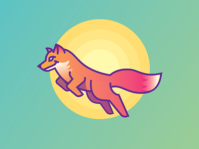 Foxy Sun fox foxy illustration lettering line mark sun