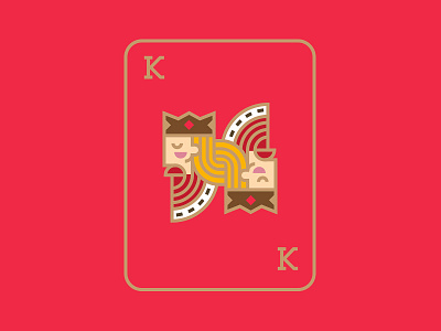 King of Diamonds card deck card deck cards diamond illustration king logo mark playing