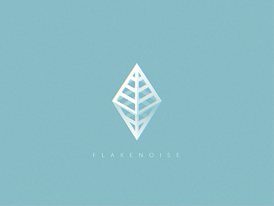 Flakenoise flake geometry illustration logo mark noise rhombus ribs skeleton