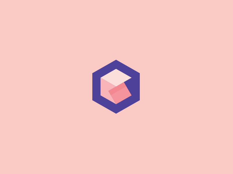 K is for Kube cube grids isometry k logo mark monogram symbol