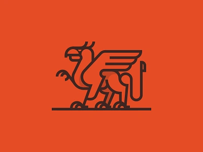 Griffin bird cat eagle griffin heraldika lion mark mythology symbol