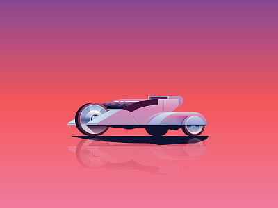 Futuristic Car v.2 car concept future futuristic illustration