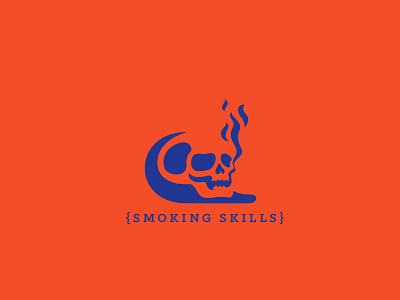 smokin daily illustration mark poster skills skull smoke smoking vanitas