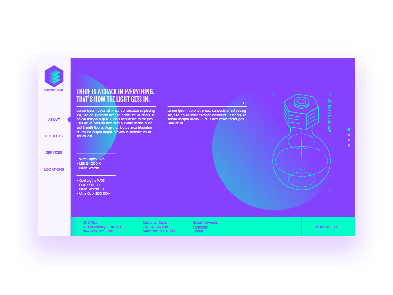 sticky web and electroweb stack