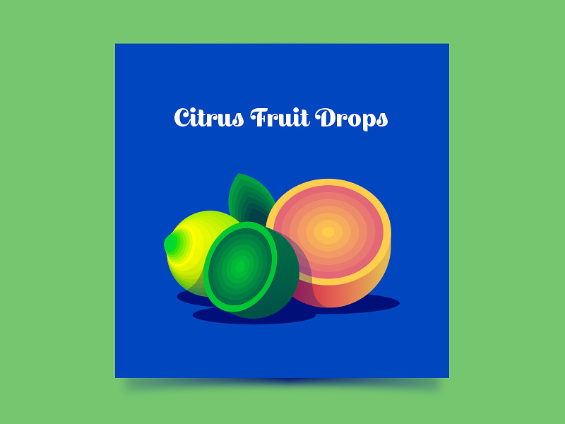 Fruit Drops candy cavendish and harvey citrus illustration drops fruit