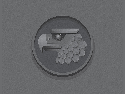 Eagle black coin eagle grey illustration logo mark symbol white