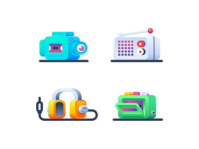 Audio Video audio camera headphones icon icons illustration player radio video