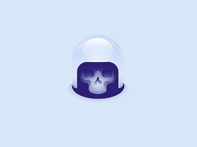 Skulll astronaut galaxy helmet illustration nick kumbari skull space stars