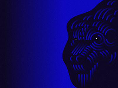 Neon 🦁 gradient illustration lines lion neon