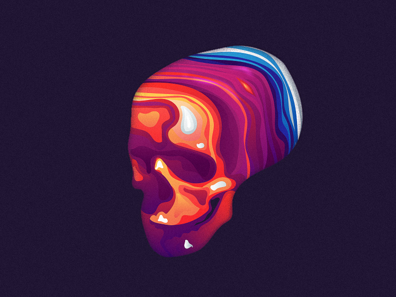skullayer tombs color mark layout illustration vanitas daily poster skull
