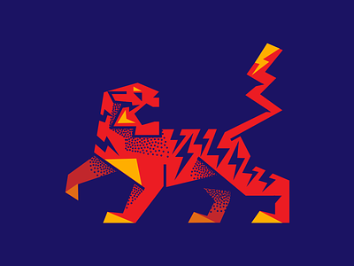 Boltiger bolt illustration mark mark icon symbol simple tiger