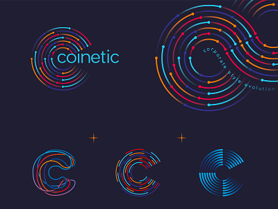 Coinetic identity identity branding logo logo mark symbol
