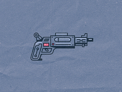 Simple Gun gun illustration line art simple gun mark solid