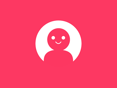 Default profile photo app icon ios pink profile self smiley